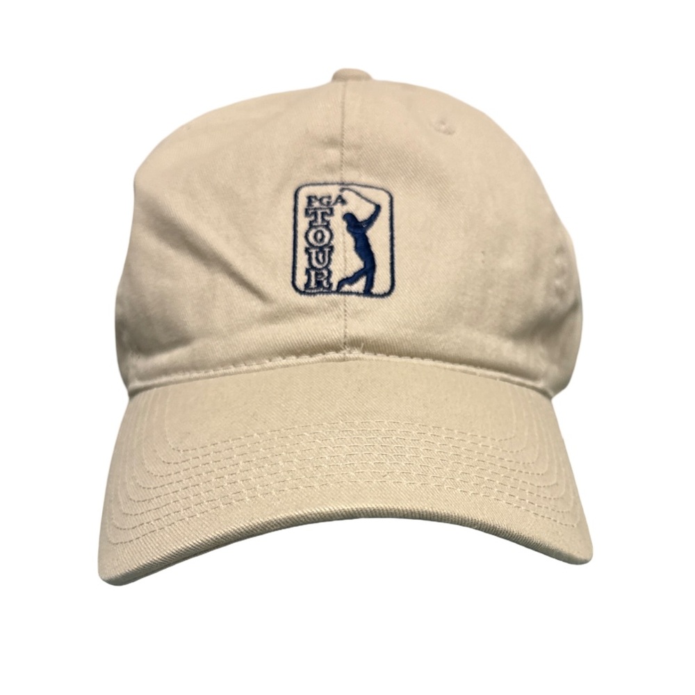 PGA Tour Logo Beige Ball Cap OSFM⛳️